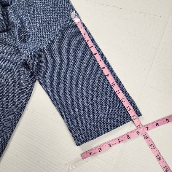 Pure Jill Heathered Blue Cowl Neck Sweater Cotton Blend Size M - Picture 8 of 16